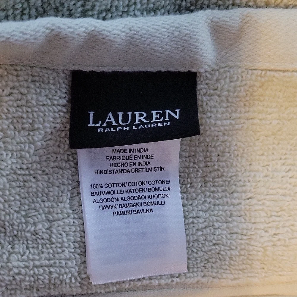 Ralph Lauren Soft Spa Green Bath Towel
